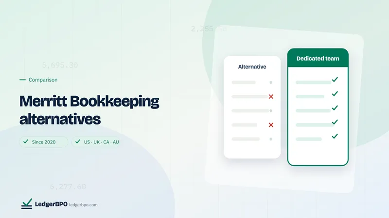 Merritt bookkeeping alternatives: LedgerBPO preview card