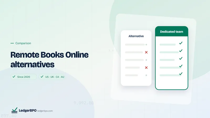 Remote books online alternatives: LedgerBPO preview card