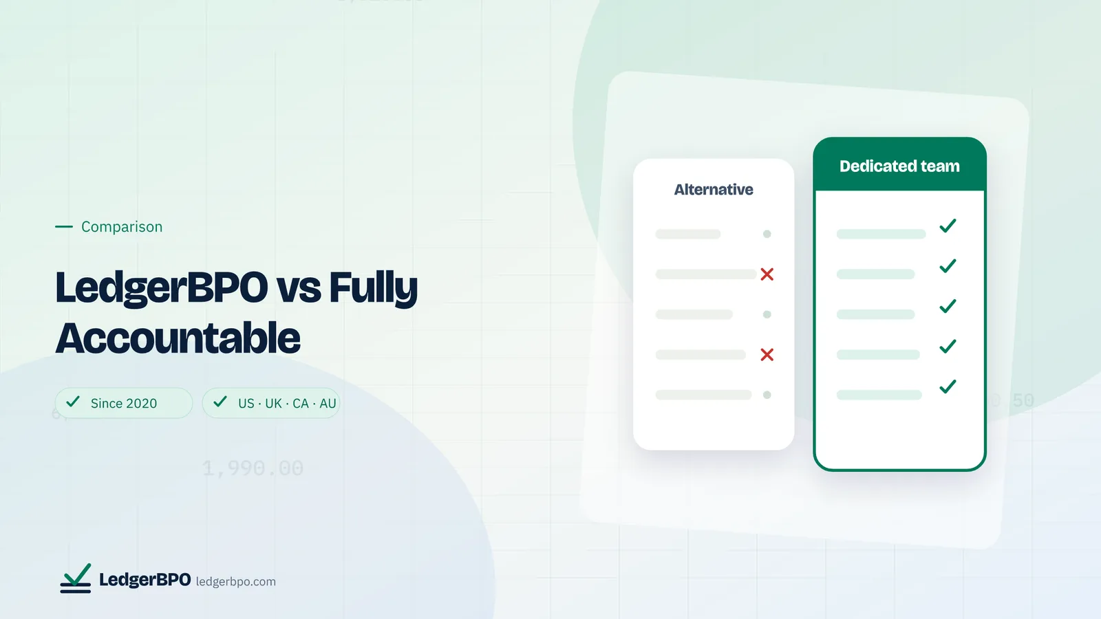 LedgerBPO vs Fully Accountable: LedgerBPO cover graphic