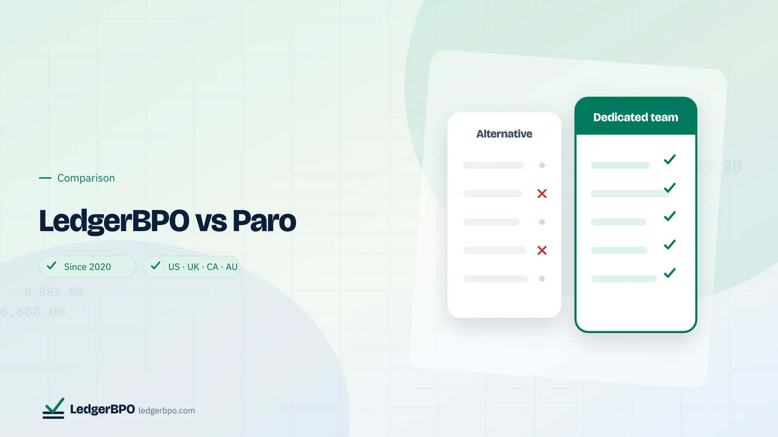 LedgerBPO vs Paro: LedgerBPO cover graphic