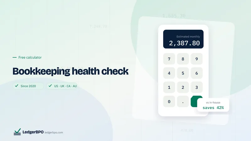 Bookkeeping health check: LedgerBPO cover graphic