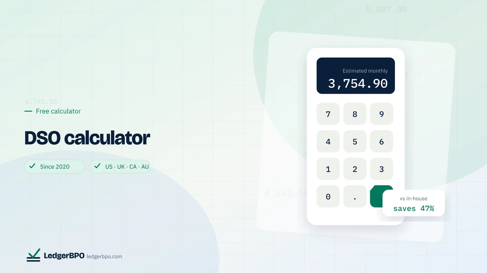 DSO calculator: LedgerBPO cover graphic